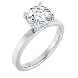 Josephine — Round 14K White Gold, 1.5 ct, view 1