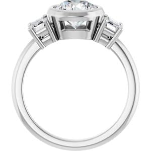Willa — Round 14K White Gold, 1.5 ct, view 2