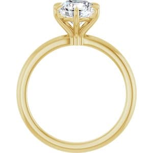 Yara — Round 14K Yellow Gold, 1.5 ct, view 2