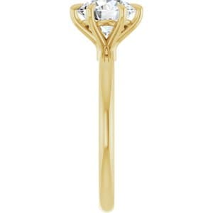 Yara — Round 14K Yellow Gold, 1.5 ct, view 4
