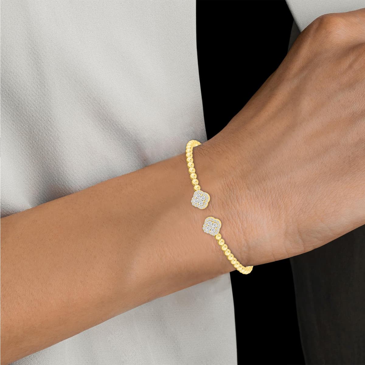 14K Yellow Gold Lab Grown Diamond BRACELET 0.63 ctw SJBG13144-0.63CT