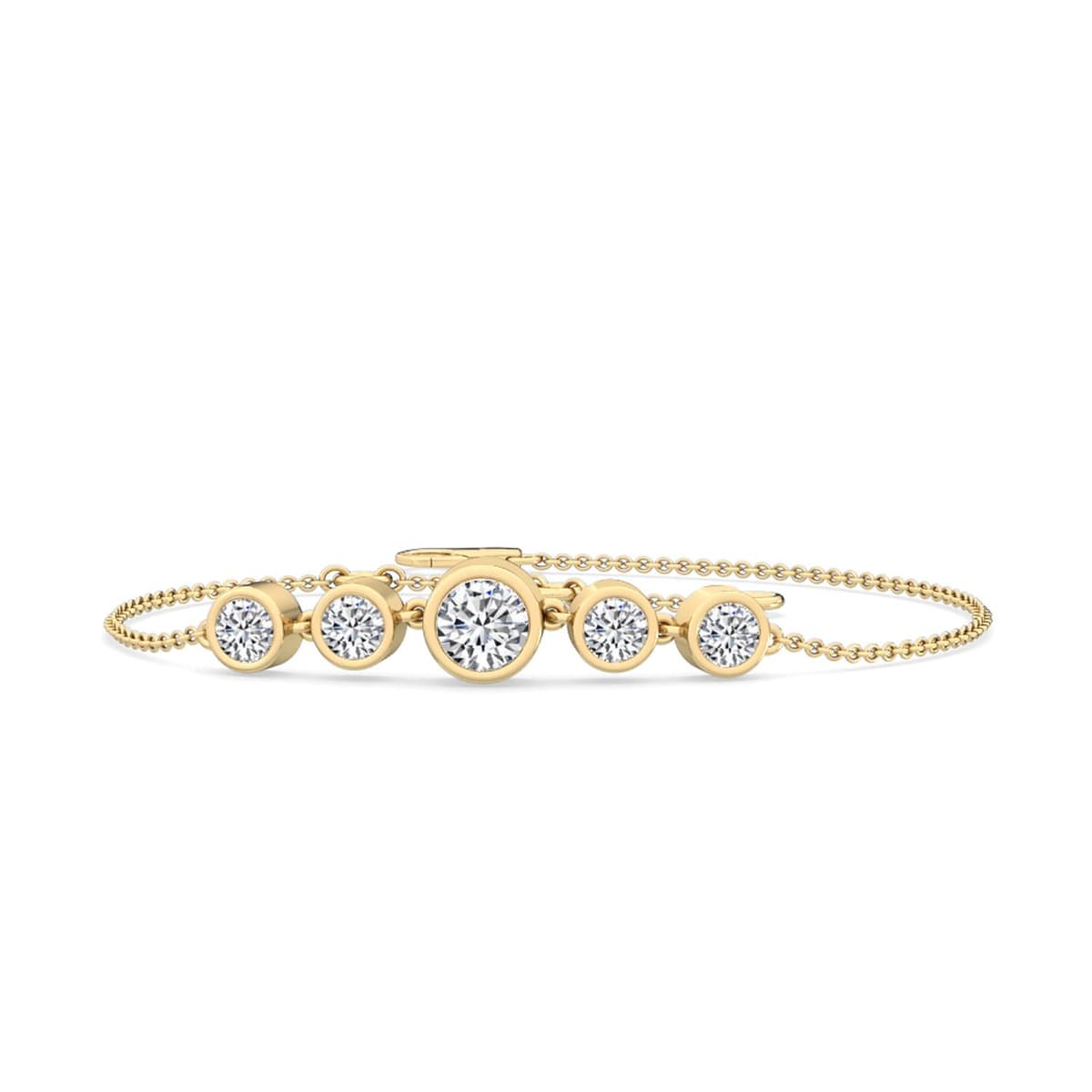 14K Yellow Gold Lab Grown Diamond BRACELET 0.63 ctw SJBR11429-0.63CT