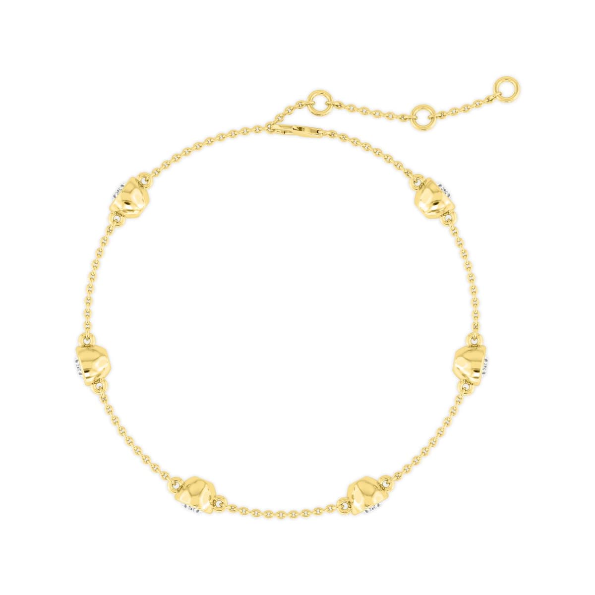 14K Yellow Gold Lab Grown Diamond BRACELET 0.95 ctw SJBR20036OV-1.00CT