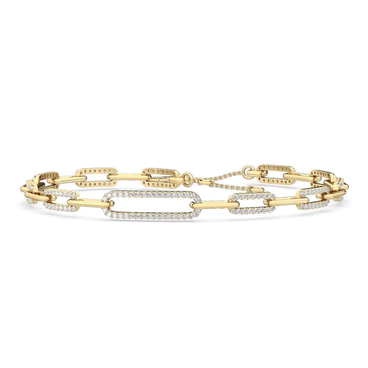 14K Yellow Gold Lab Grown Diamond BRACELET 1.00 ctw SJBR20049-1.00CT-7IN