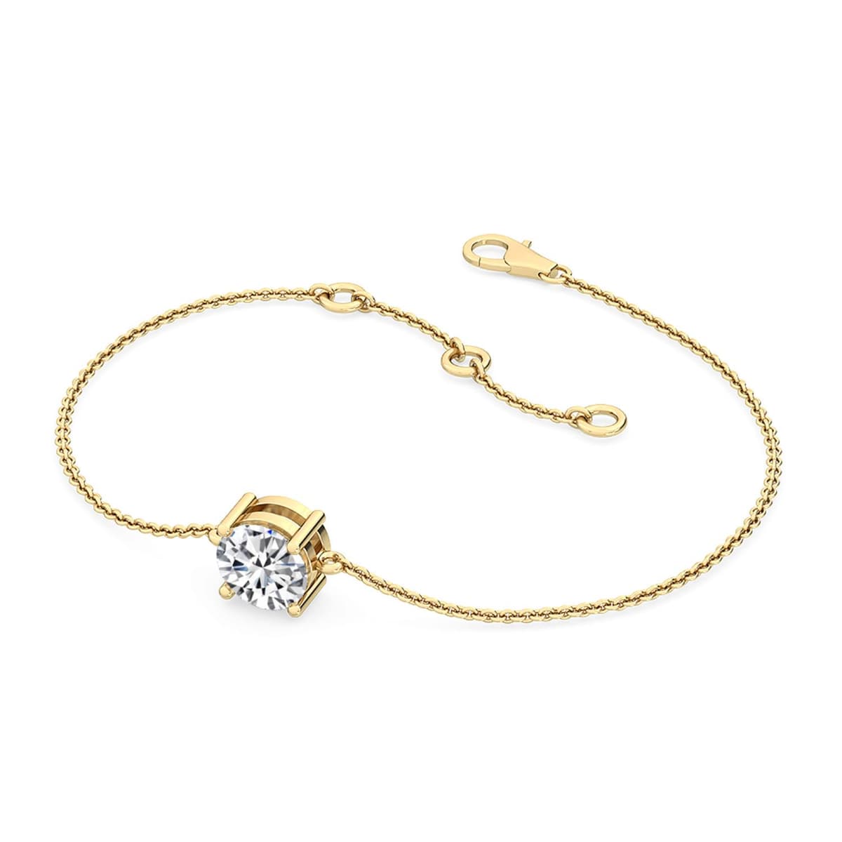 14K Yellow Gold Lab Grown Diamond BRACELET 1.00 ctw SJBR20053-1.00CT
