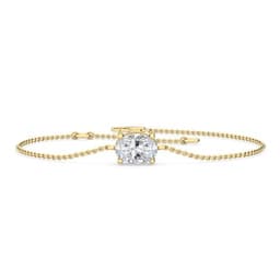 14K Yellow Gold Lab Grown Diamond BRACELET 0.87 ctw SJBR20055OV-0.75CT-7IN