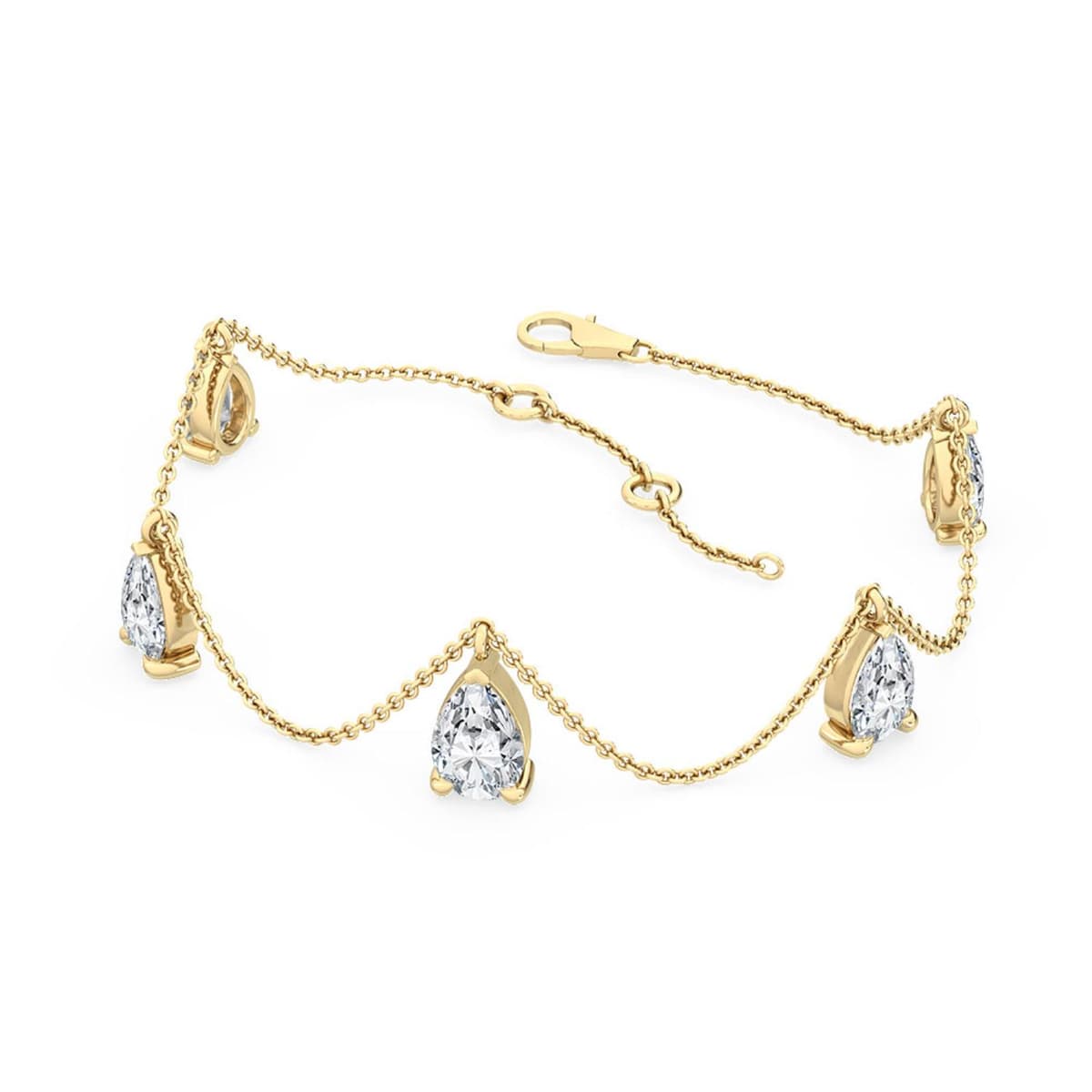 14K Yellow Gold Lab Grown Diamond BRACELET 2.00 ctw SJBR20061PE-2.00CT