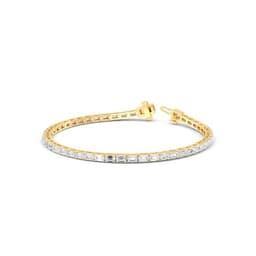 14K Yellow Gold Lab Grown Diamond BRACELET 5.18 ctw SJBR20073EM-0.11CT-7IN