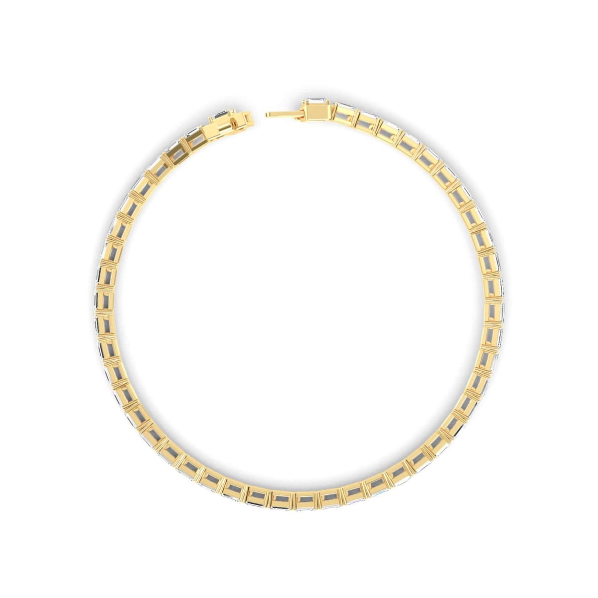 14K Yellow Gold Lab Grown Diamond BRACELET 5.18 ctw SJBR20073EM-0.11CT-7IN