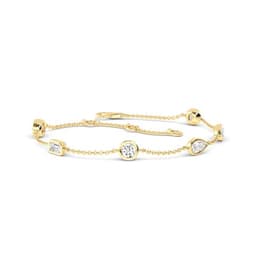 14K Yellow Gold Lab Grown Diamond BRACELET 0.91 ctw SJBR20086MS-1.00CT