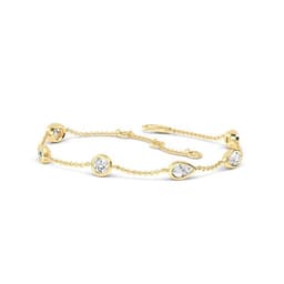 14K Yellow Gold Lab Grown Diamond BRACELET 0.91 ctw SJBR20086MS-1.00CT