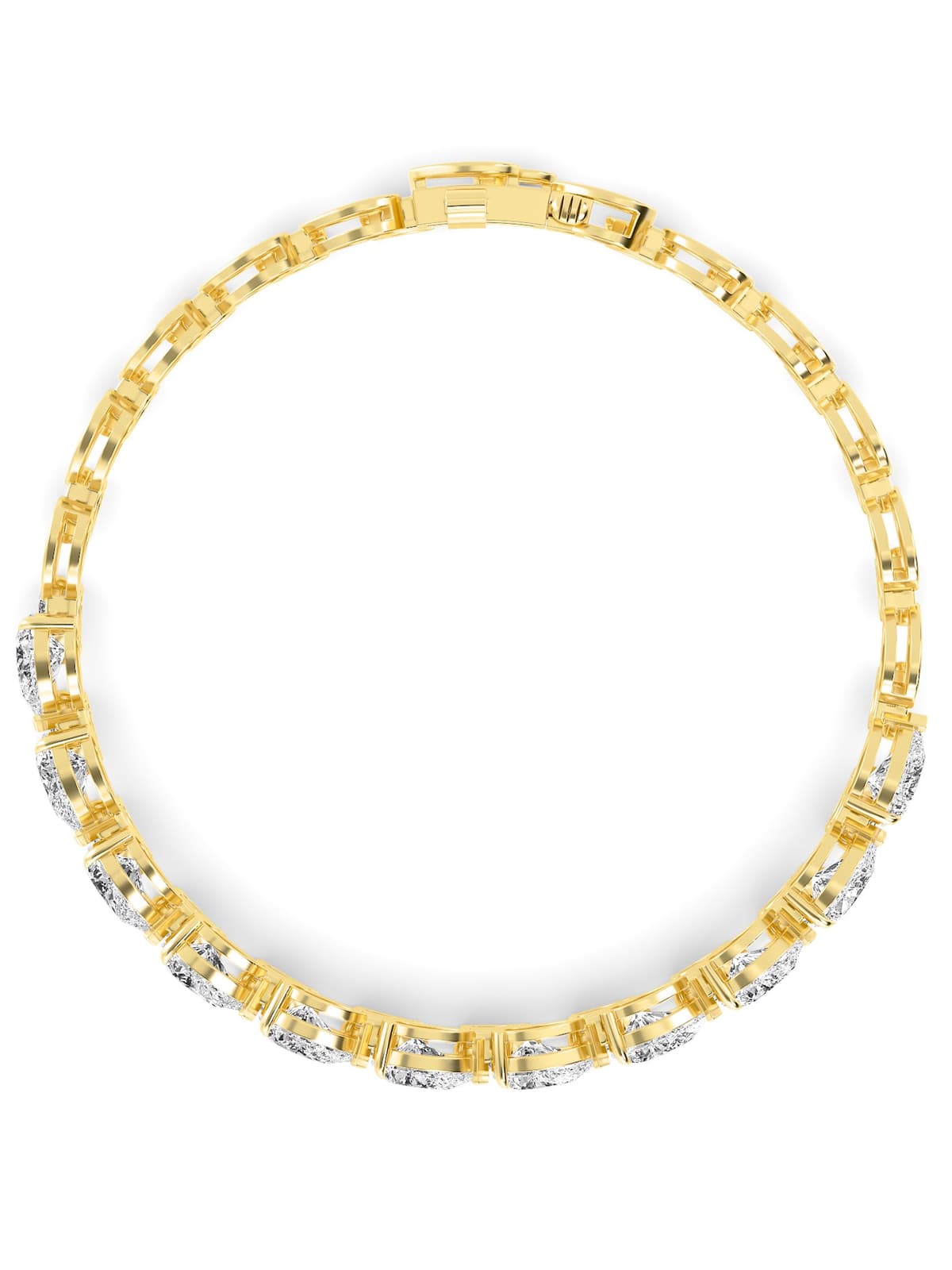14K Yellow Gold Lab Grown Diamond Bracelet 7.99 ctw SJBR20158A