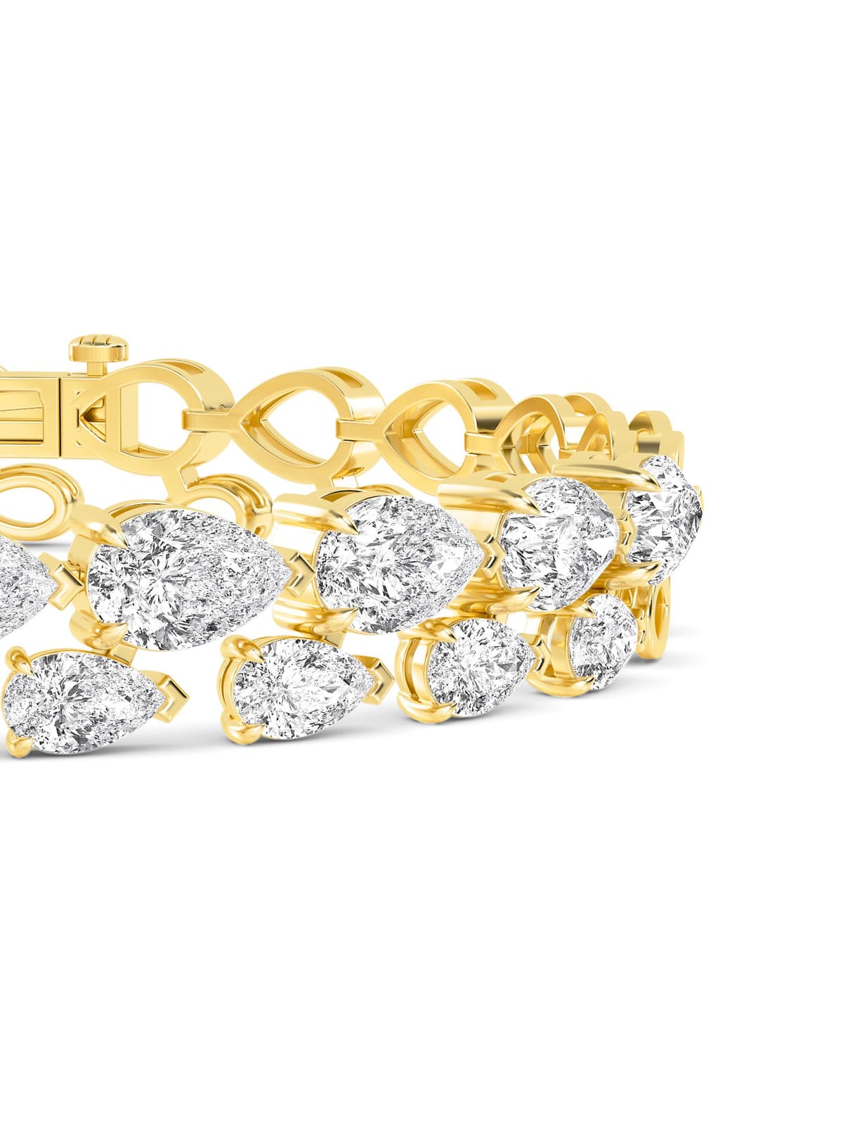 14K Yellow Gold Lab Grown Diamond Bracelet 7.99 ctw SJBR20158A