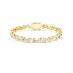 14K Yellow Gold Lab Grown Diamond BRACELET 6.68 ctw SJBR20202MS-0.20CT-7IN