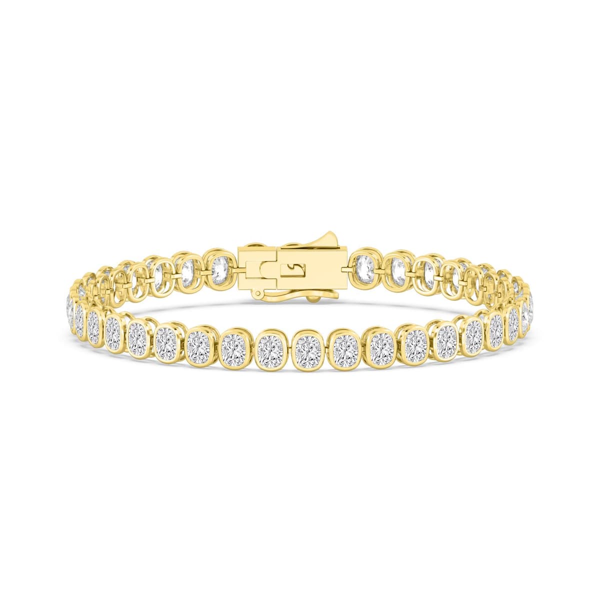 14K Yellow Gold Lab Grown Diamond BRACELET 11.00 ctw SJBR20337CU-0.30PT-7IN