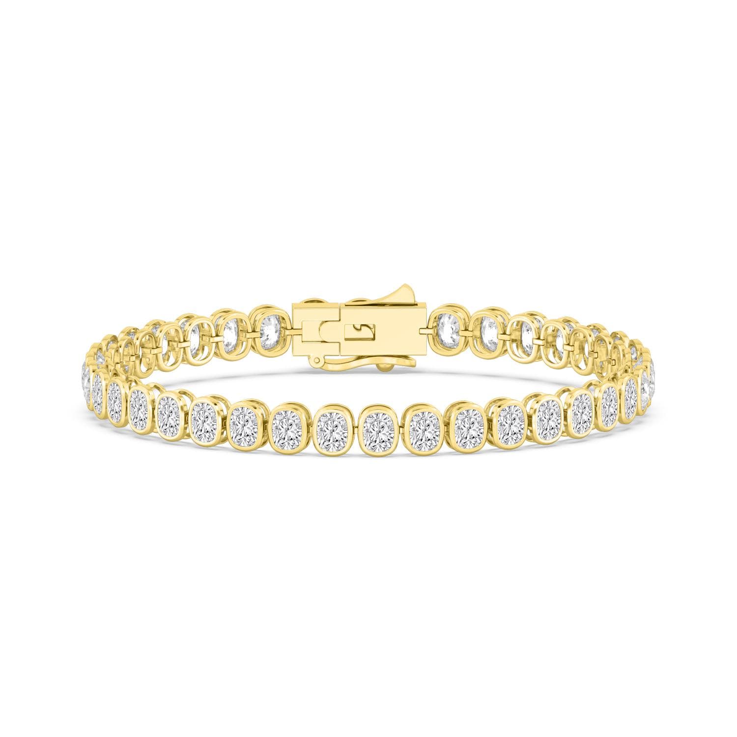 14K Yellow Gold Lab Grown Diamond BRACELET 11.00 ctw SJBR20337CU-0.30PT-7IN