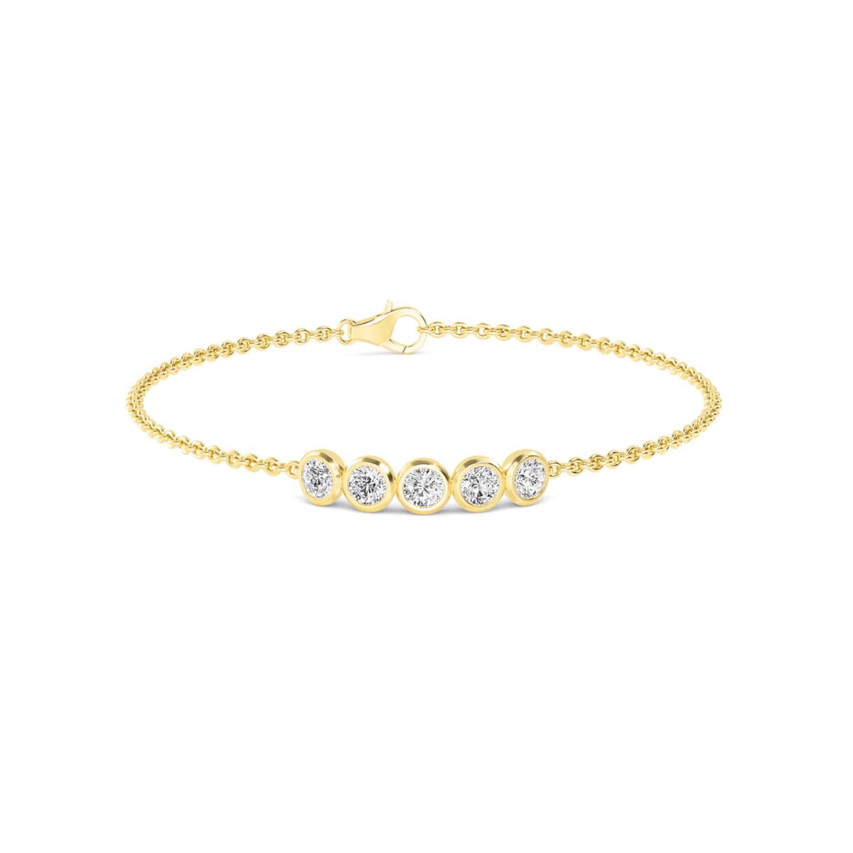 14K Yellow Gold Lab Grown Diamond BRACELET 1.10 ctw SJBR20351-1.00CT