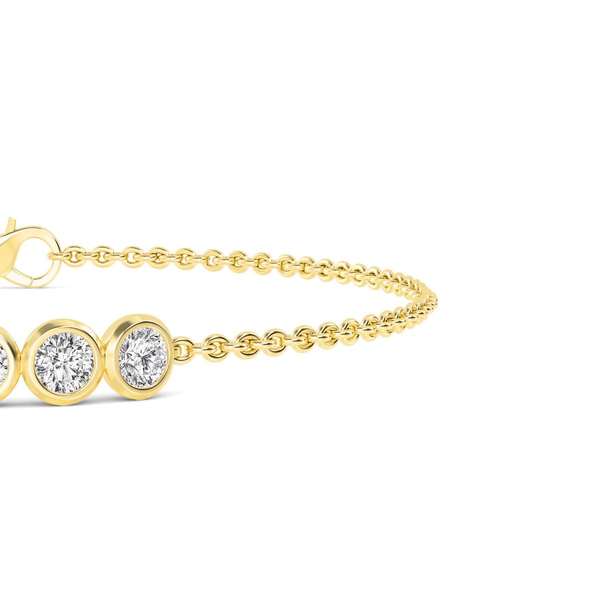 14K Yellow Gold Lab Grown Diamond BRACELET 1.10 ctw SJBR20351-1.00CT