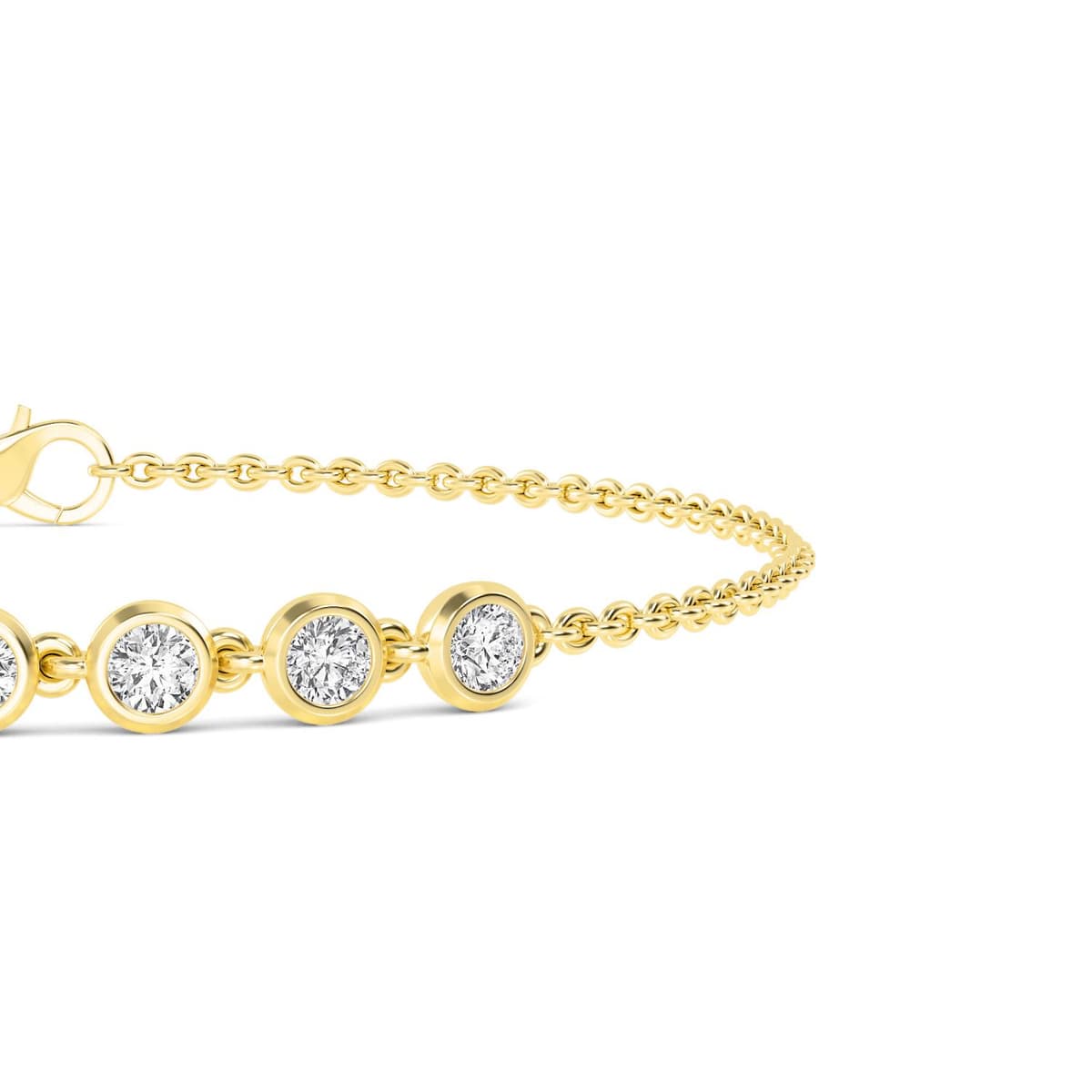 14K Yellow Gold Lab Grown Diamond BRACELET 0.77 ctw SJBR20352-0.75CT