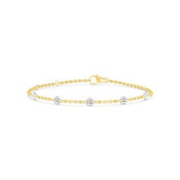 14K Yellow Gold Lab Grown Diamond BRACELET 1.12 ctw SJBR20357-1.00CT