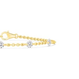 14K Yellow Gold Lab Grown Diamond BRACELET 1.12 ctw SJBR20357-1.00CT