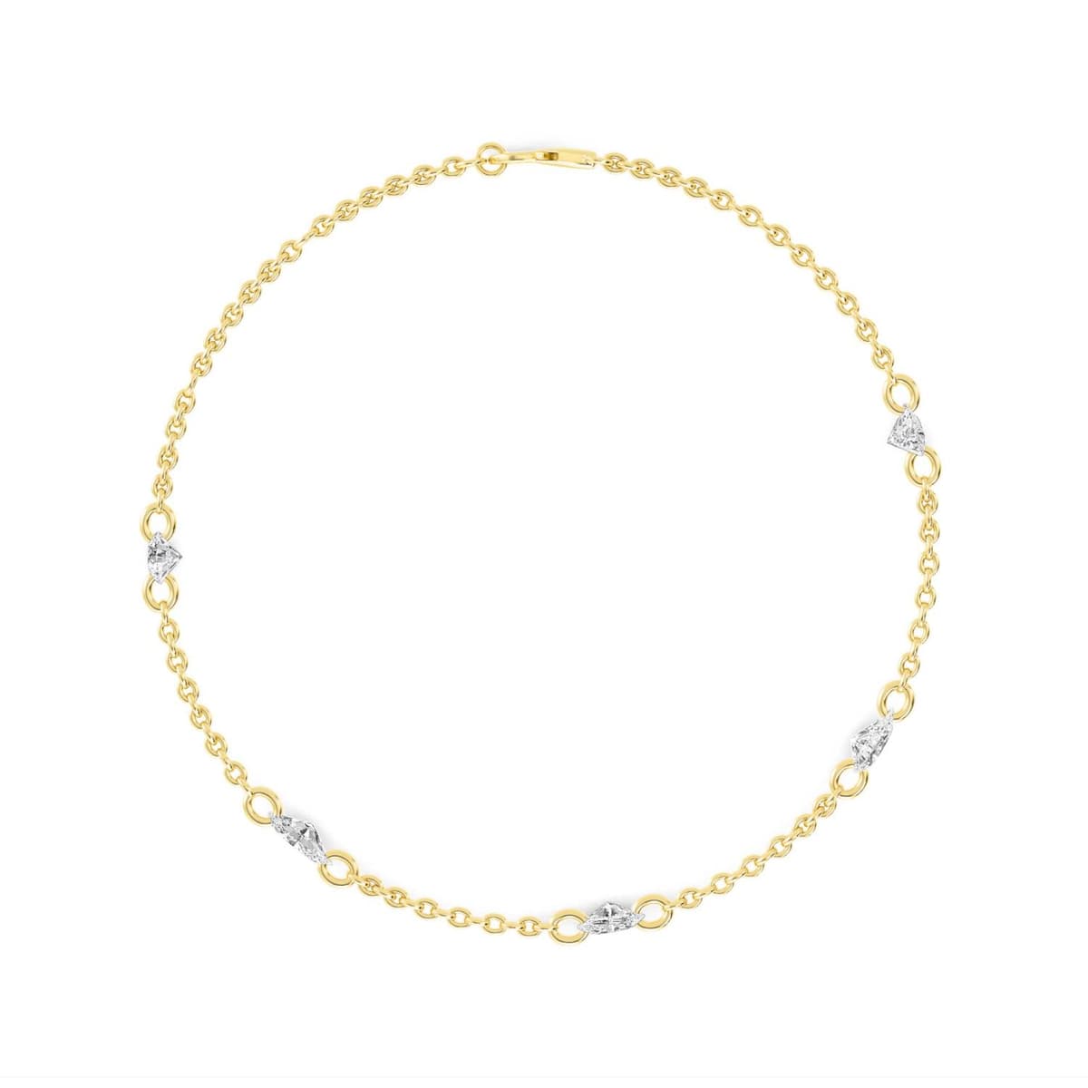14K Yellow Gold Lab Grown Diamond BRACELET 1.06 ctw SJBR20359-1.10CT