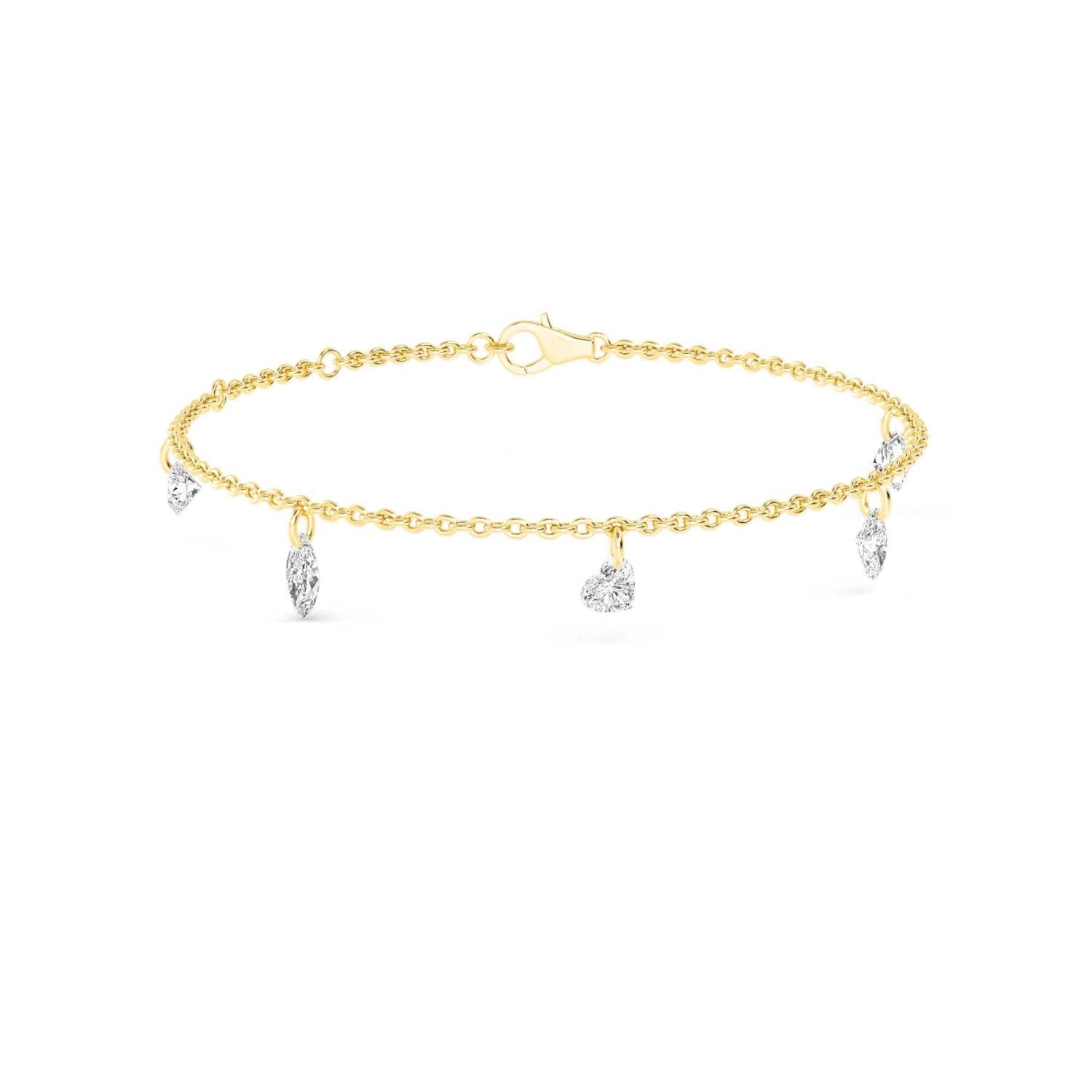 14K Yellow Gold Lab Grown Diamond BRACELET 2.23 ctw SJBR20360-2.10CT