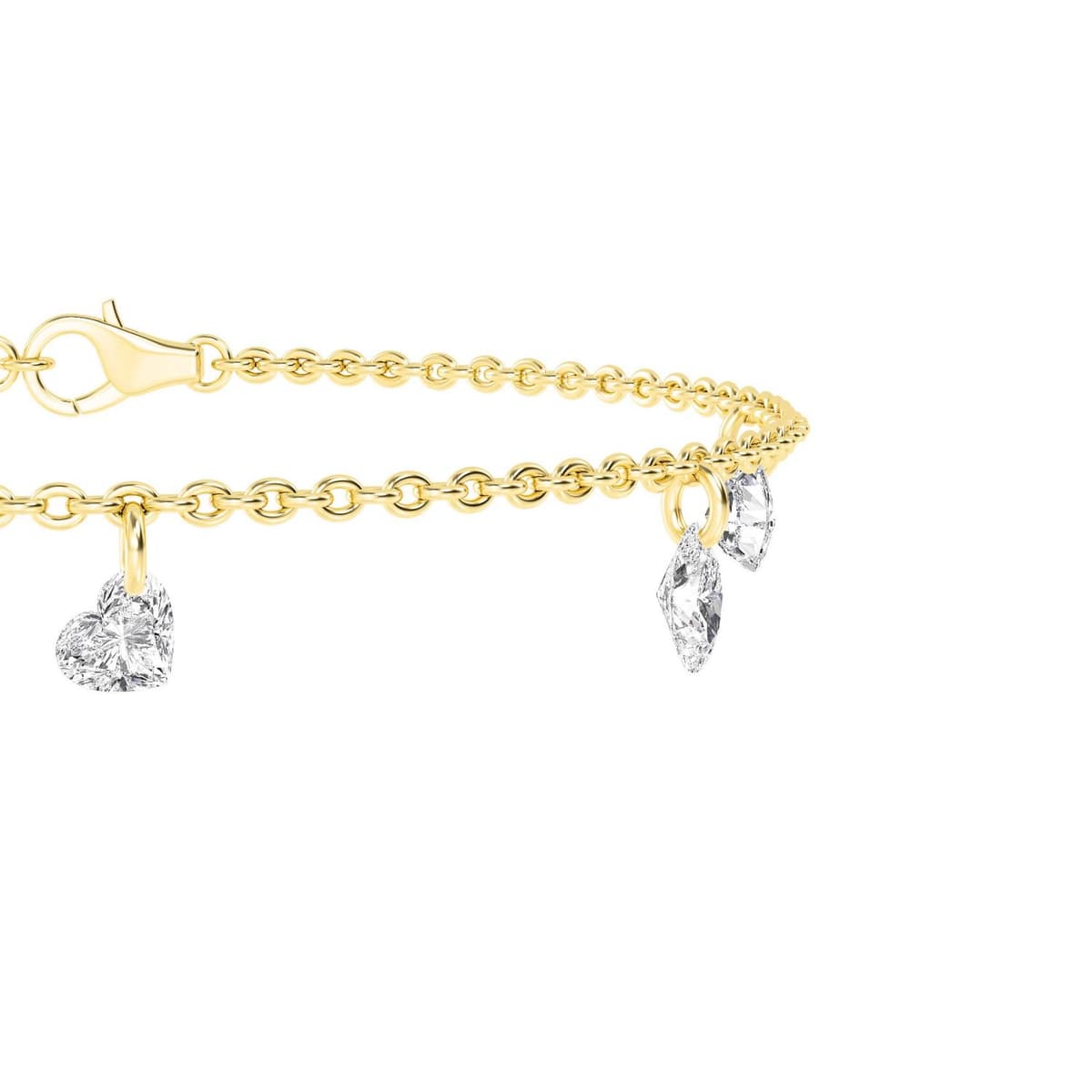 14K Yellow Gold Lab Grown Diamond BRACELET 2.23 ctw SJBR20360-2.10CT