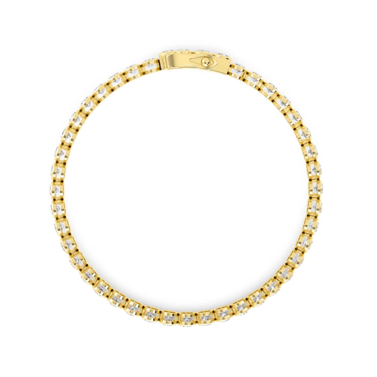 14K Yellow Gold Lab Grown Diamond BRACELET 6.44 ctw SJBR20362OV-0.15PT-7IN
