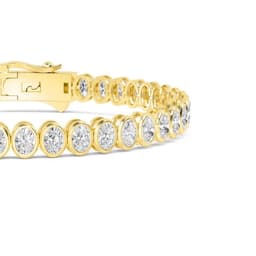 14K Yellow Gold Lab Grown Diamond BRACELET 6.44 ctw SJBR20362OV-0.15PT-7IN