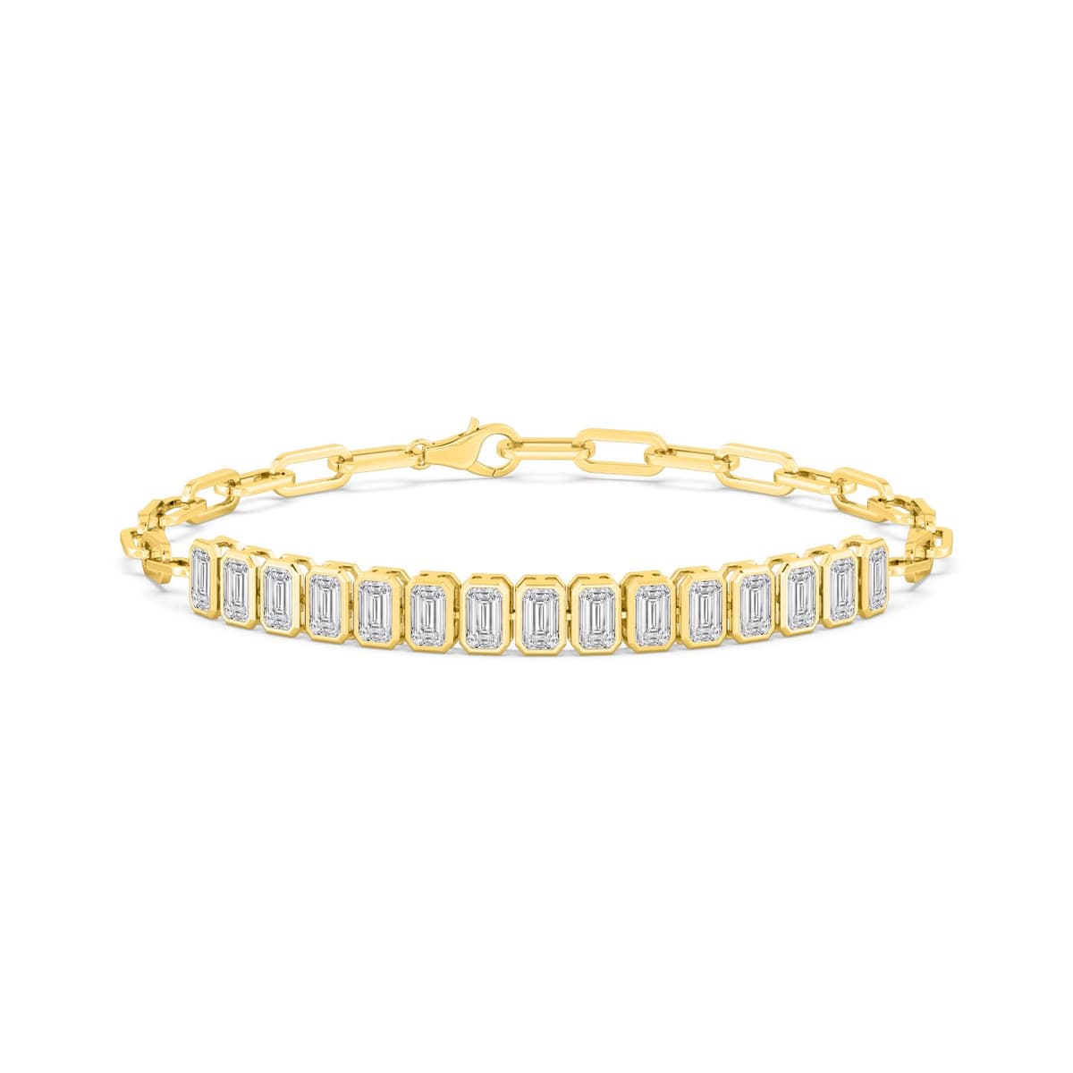 14K Yellow Gold Lab Grown Diamond BRACELET 1.62 ctw SJBR20368-0.10PT-6.5IN