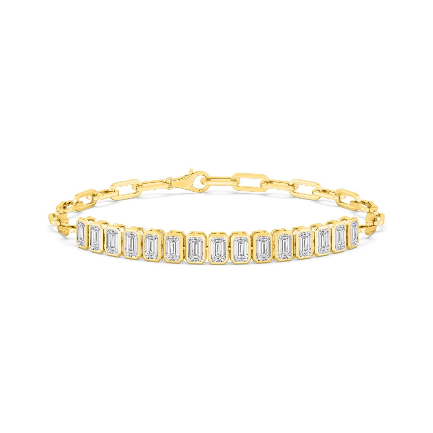 14K Yellow Gold Lab Grown Diamond BRACELET 1.62 ctw SJBR20368-0.10PT-6.5IN