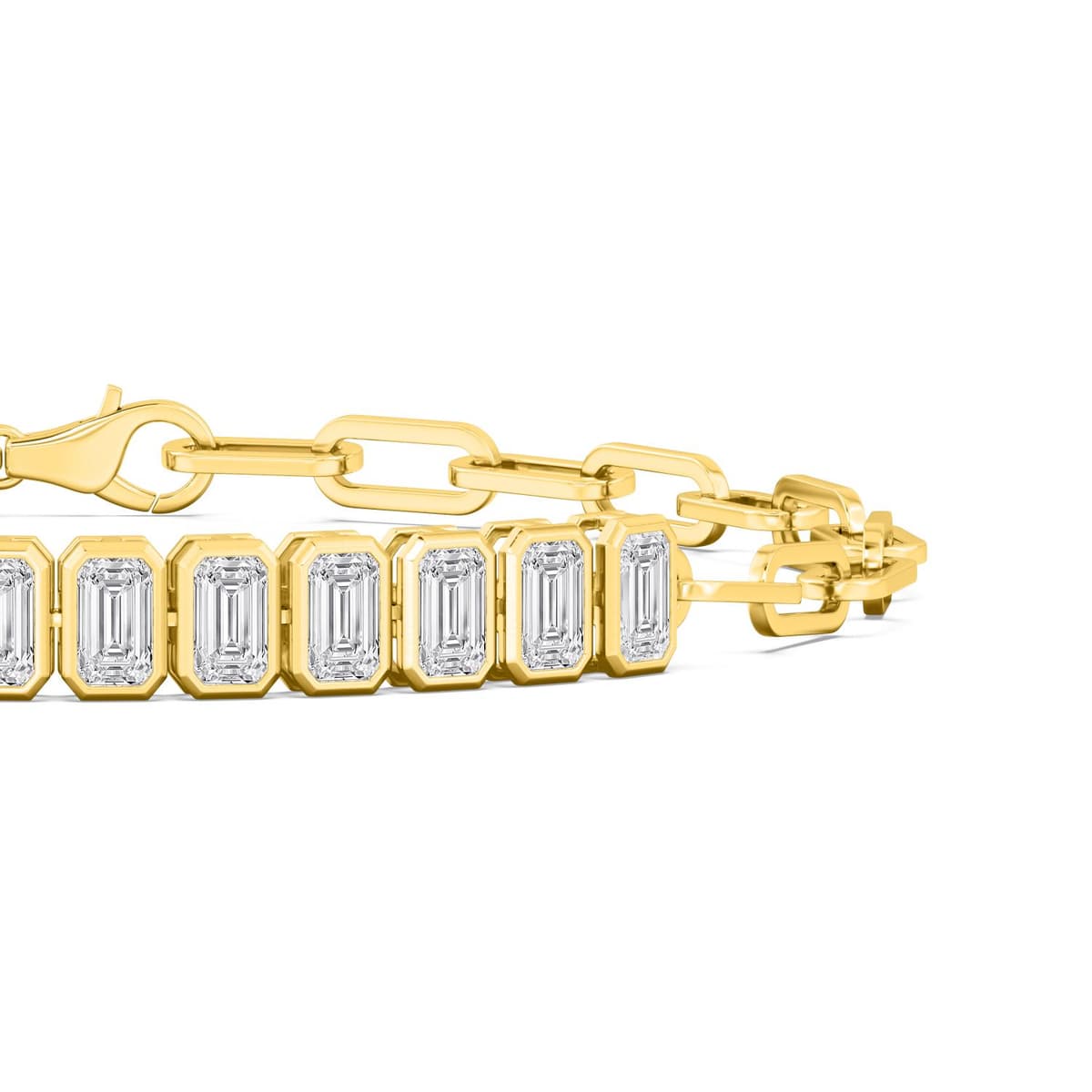 14K Yellow Gold Lab Grown Diamond BRACELET 1.62 ctw SJBR20368-0.10PT-6.5IN
