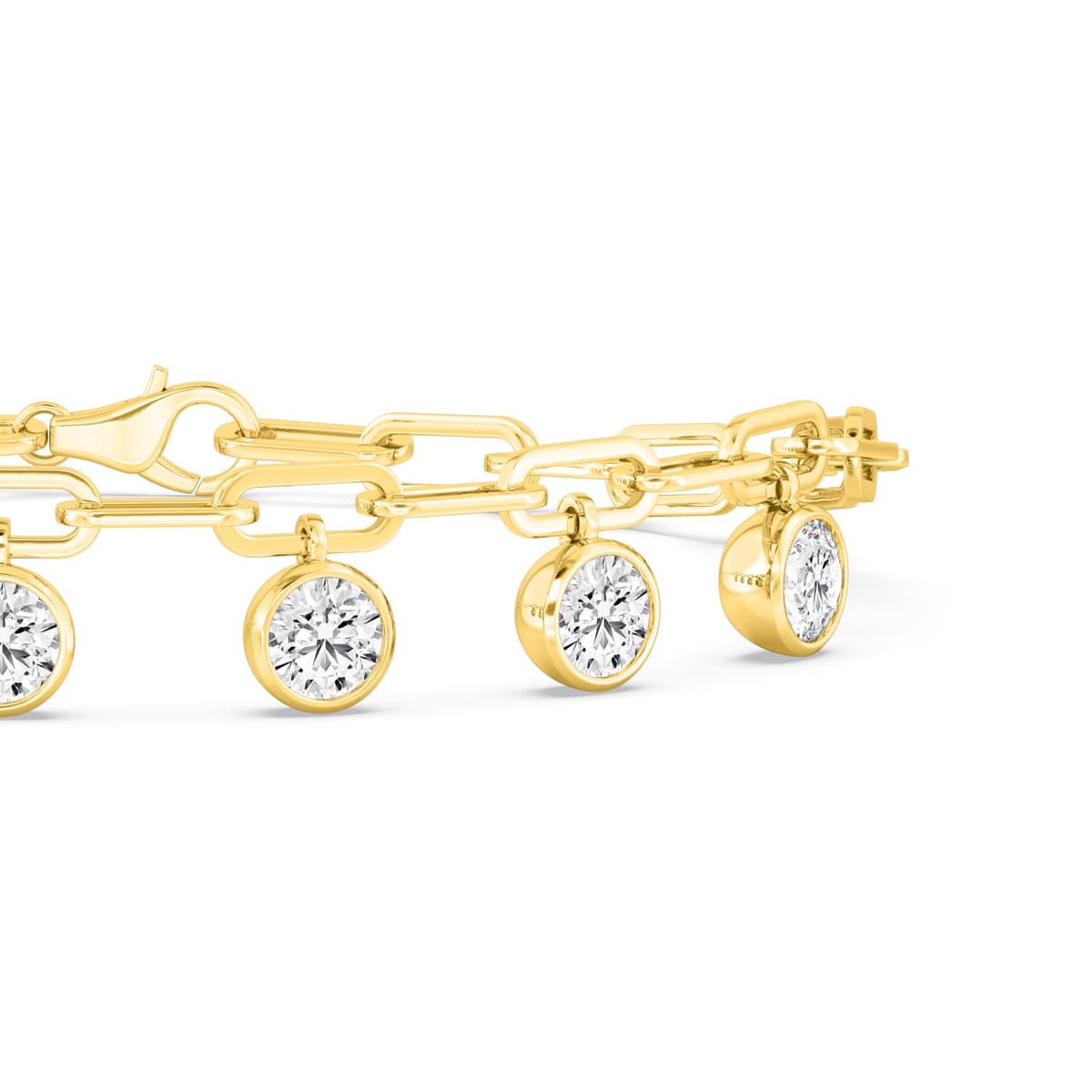 14K Yellow Gold Lab Grown Diamond BRACELET 3.06 ctw SJBR20369-2.83CT-7IN