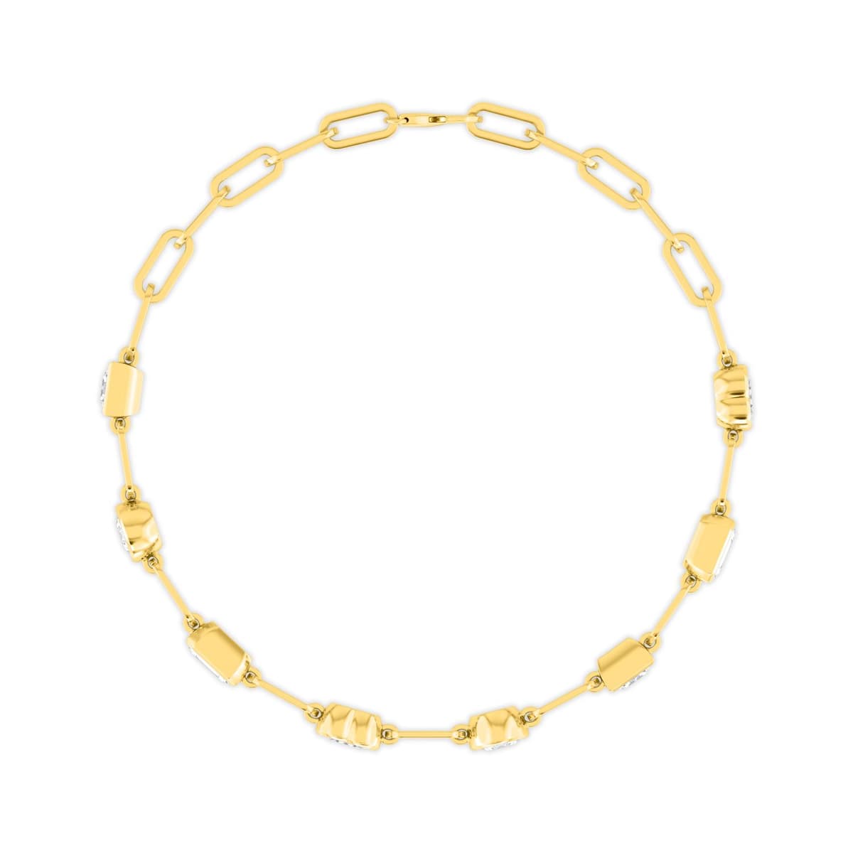 14K Yellow Gold Lab Grown Diamond BRACELET 3.49 ctw SJBR20372-3.50CT-7IN