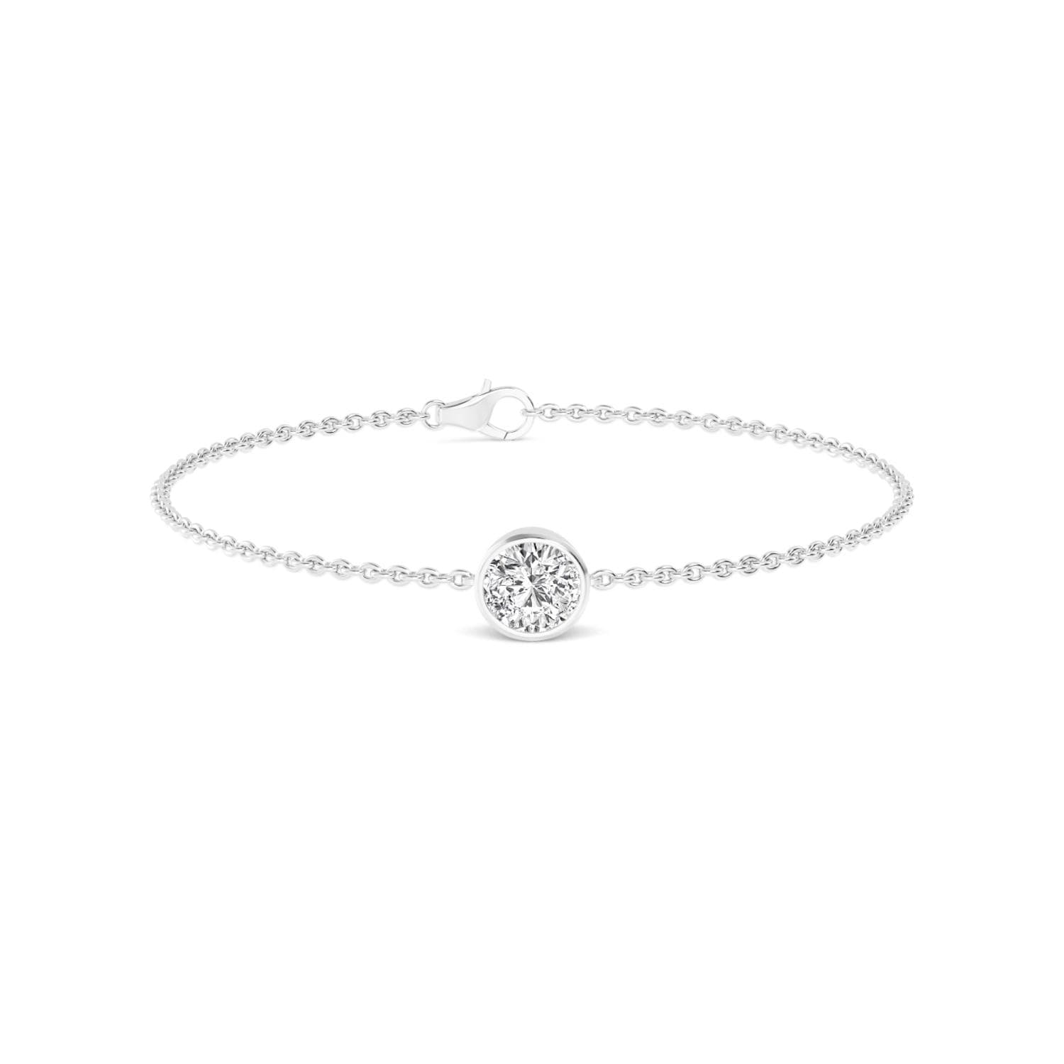 14K White Gold Lab Grown Diamond BRACELET 1.00 ctw SJBR20399-1.00CT