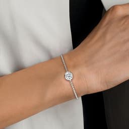 14K White Gold Lab Grown Diamond BRACELET 1.00 ctw SJBR20399-1.00CT