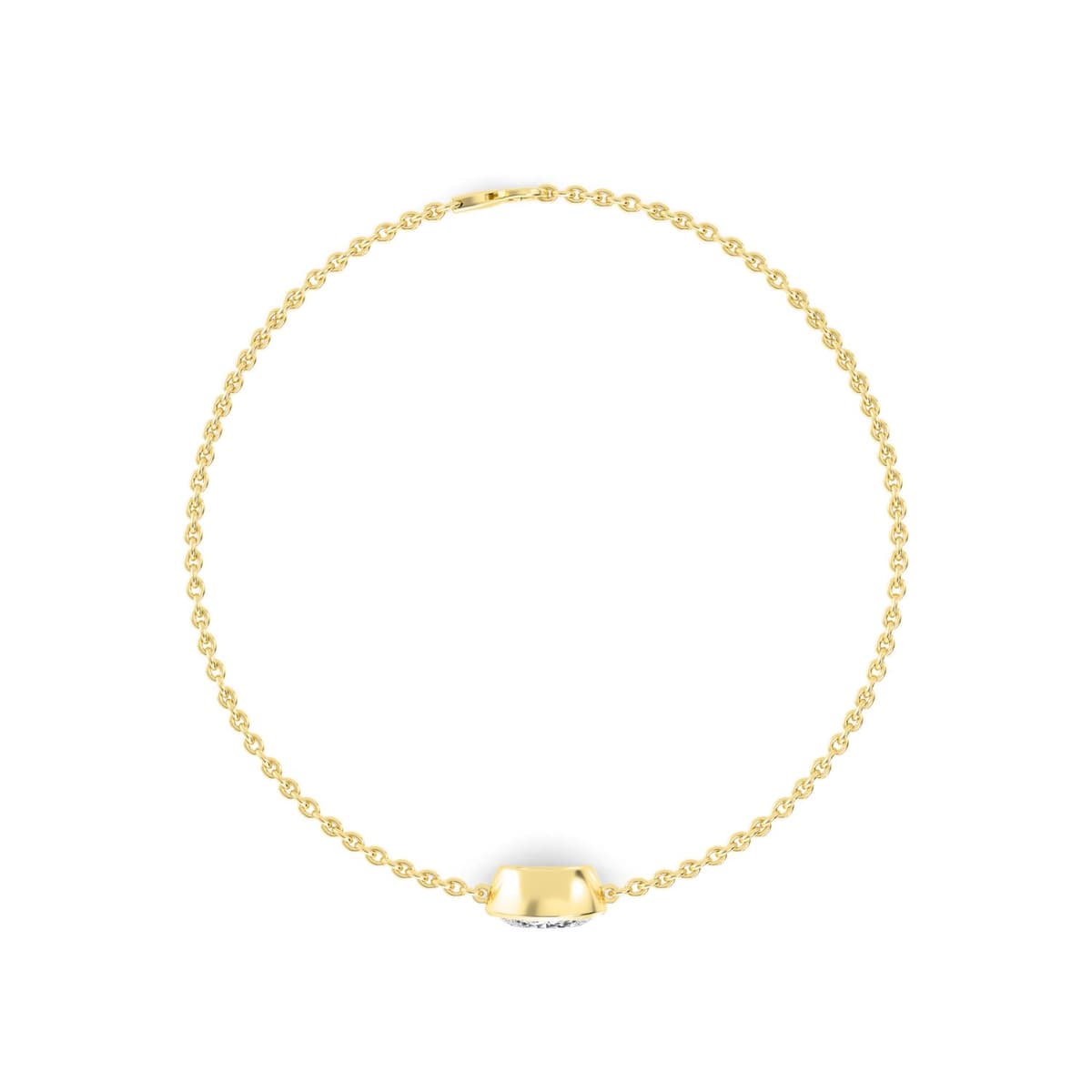 14K Yellow Gold Lab Grown Diamond BRACELET 1.00 ctw SJBR20399OV-1.00CT