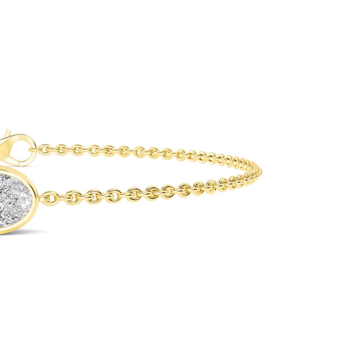 14K Yellow Gold Lab Grown Diamond BRACELET 1.00 ctw SJBR20399OV-1.00CT