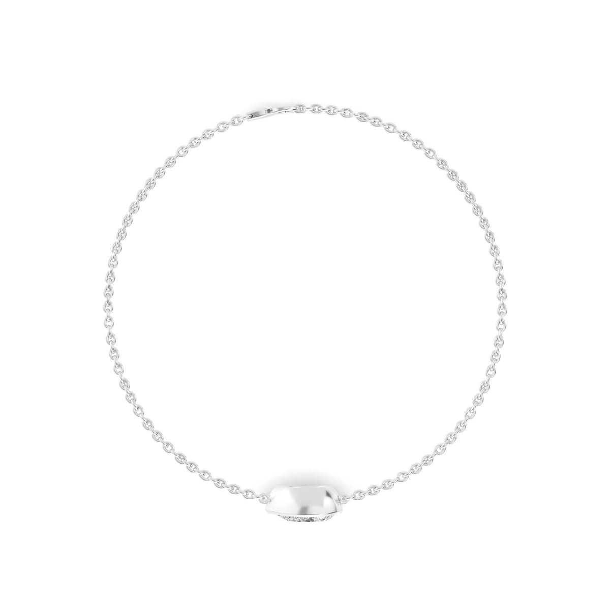 14K White Gold Lab Grown Diamond BRACELET 1.00 ctw SJBR20399PE-1.00CT