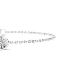 14K White Gold Lab Grown Diamond BRACELET 1.00 ctw SJBR20399PE-1.00CT