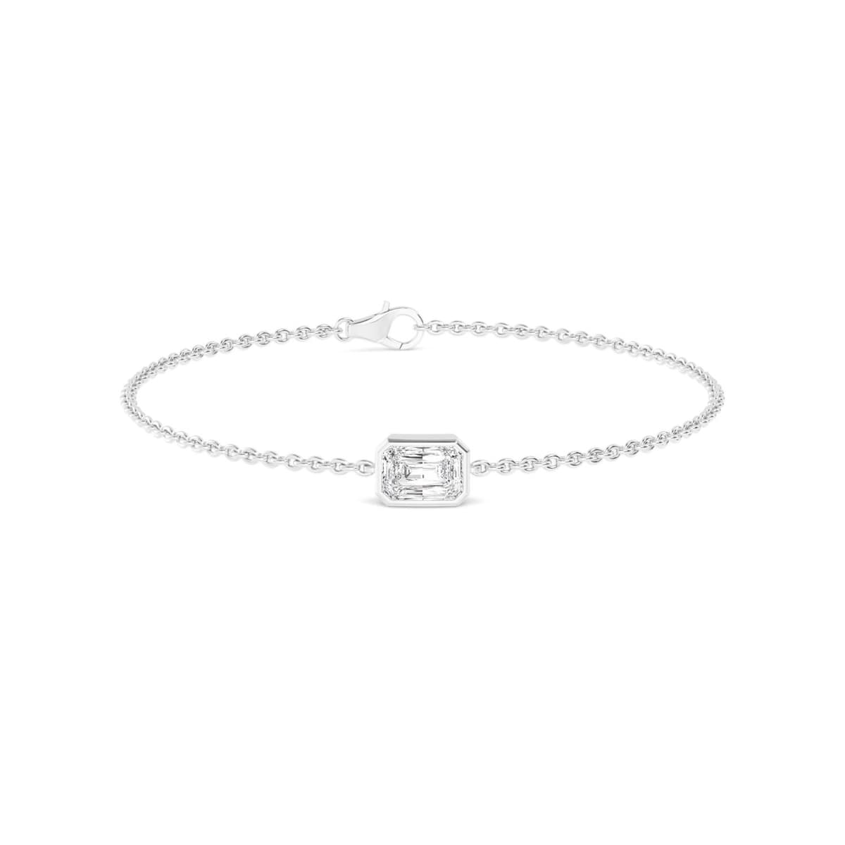 14K White Gold Lab Grown Diamond BRACELET 1.00 ctw SJBR20399RDT-1.00CT