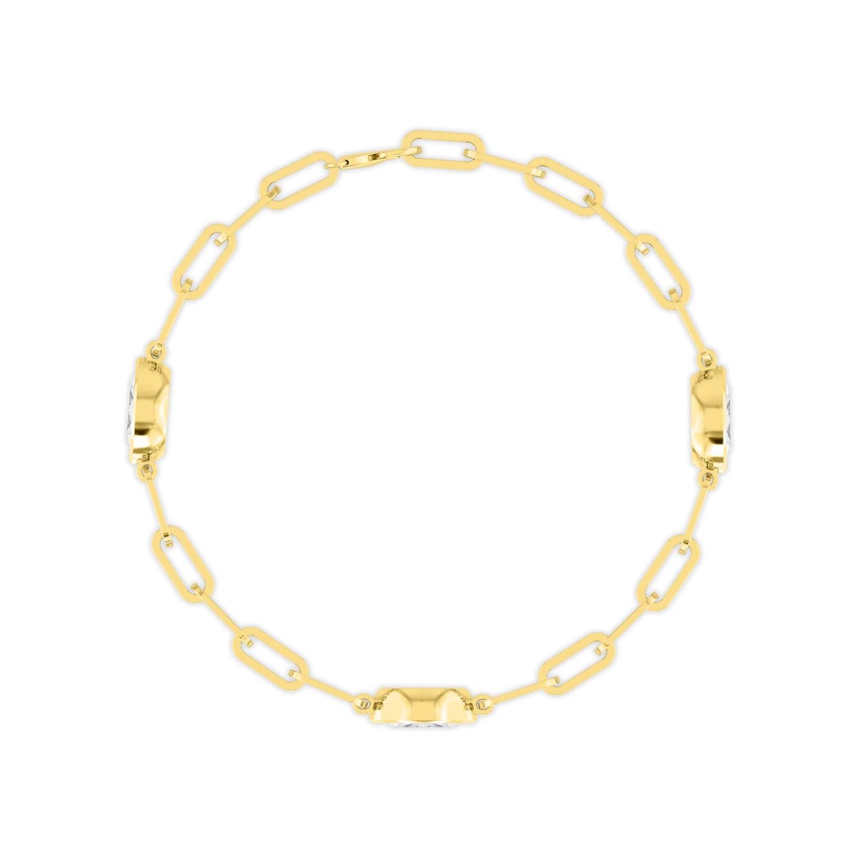 14K Yellow Gold Lab Grown Diamond BRACELET 2.16 ctw SJBR20458MQ-0.72CT-7IN