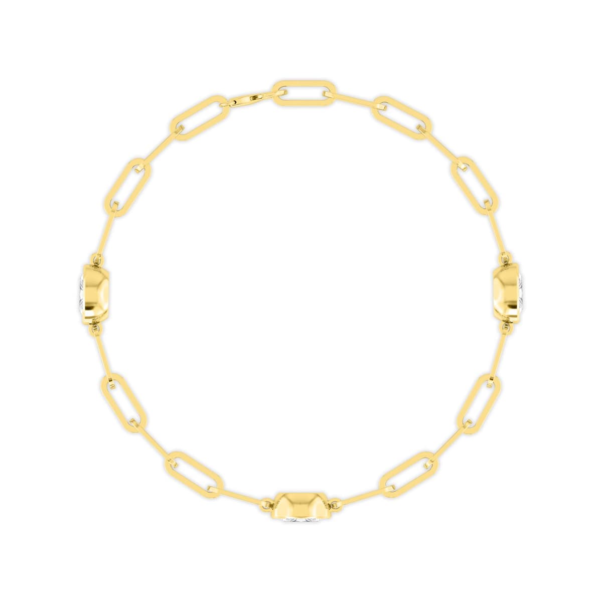 14K Yellow Gold Lab Grown Diamond BRACELET 2.14 ctw SJBR20458OV-0.72CT-7IN