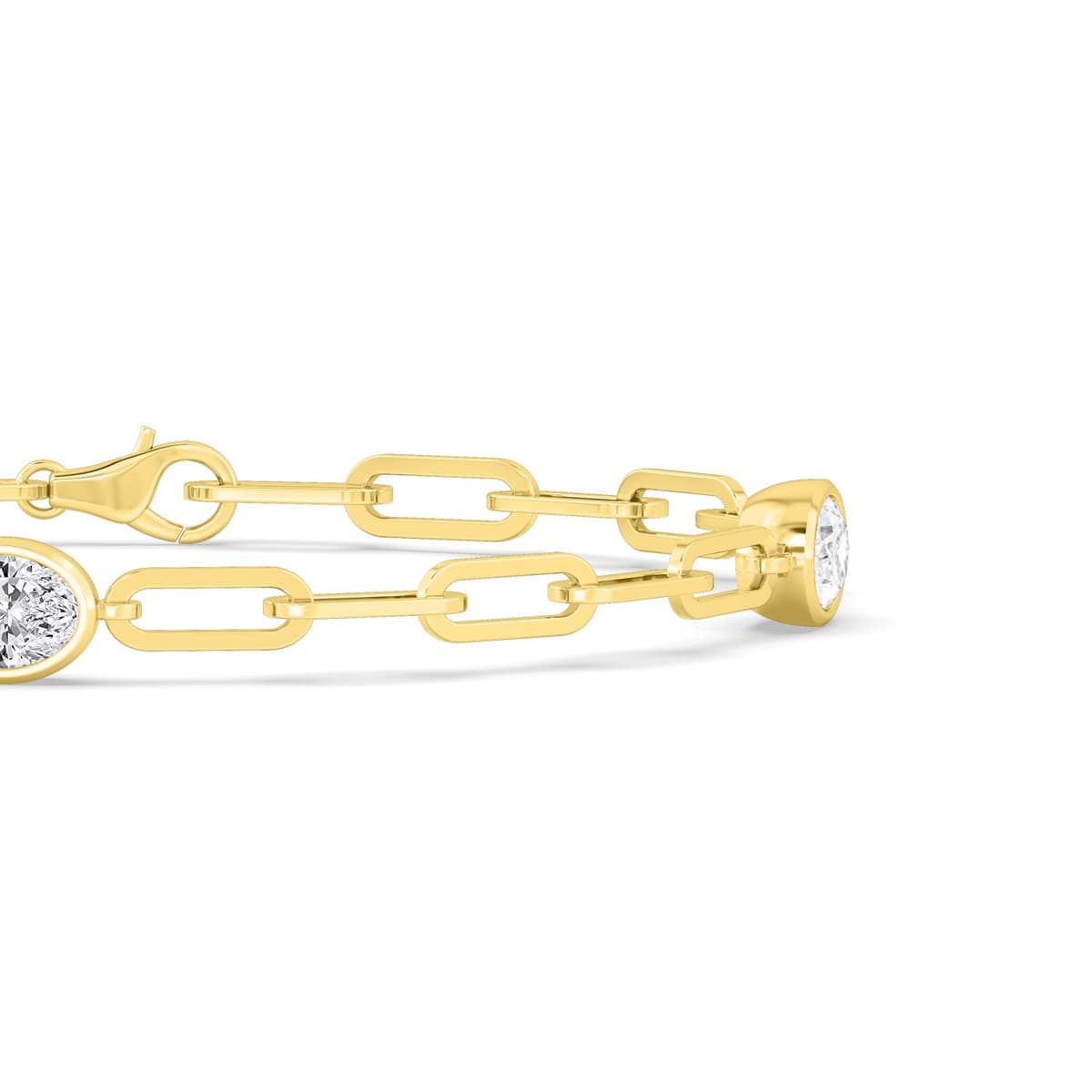 14K Yellow Gold Lab Grown Diamond BRACELET 2.14 ctw SJBR20458OV-0.72CT-7IN