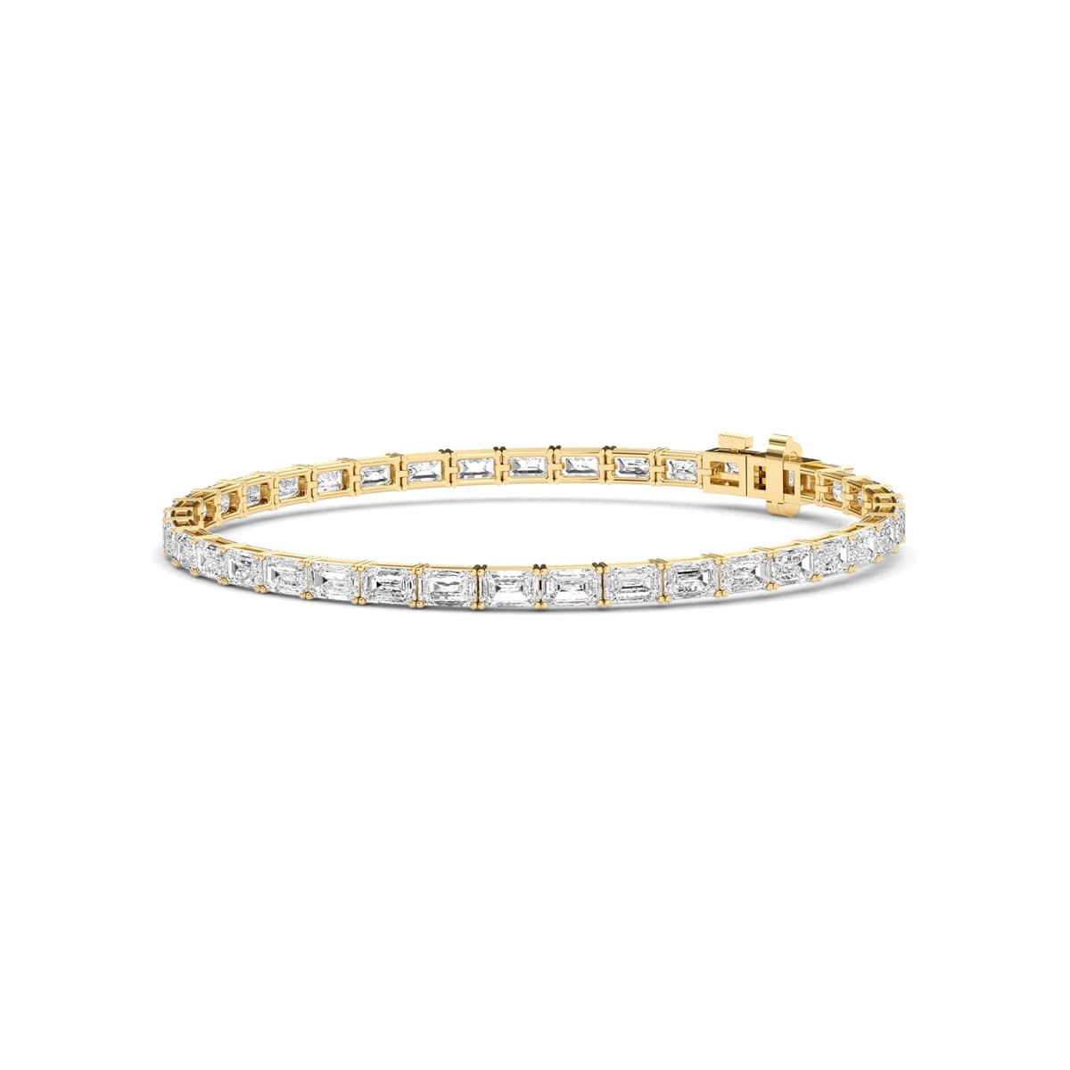 14K Yellow Gold Lab Grown Diamond BRACELET 7.21 ctw SJBR20464EM-0.15CT-7IN
