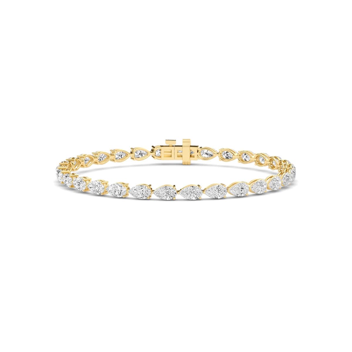 14K Yellow Gold Lab Grown Diamond BRACELET 5.61 ctw SJBR20464PE-0.15CT-7IN