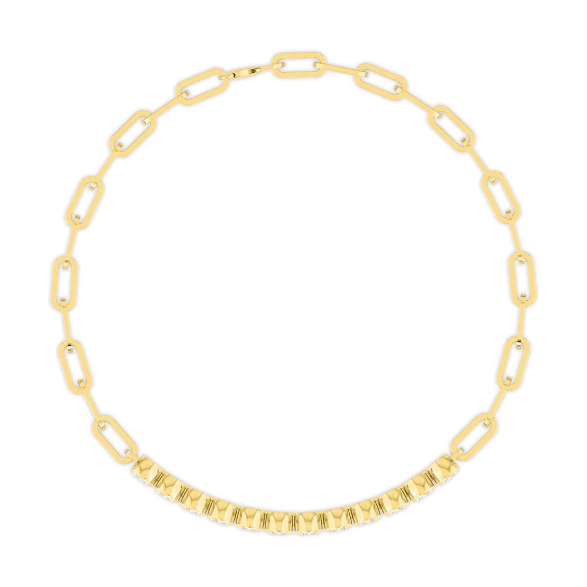 14K Yellow Gold Lab Grown Diamond BRACELET 3.96 ctw SJBR20470OV-0.32CT-7IN
