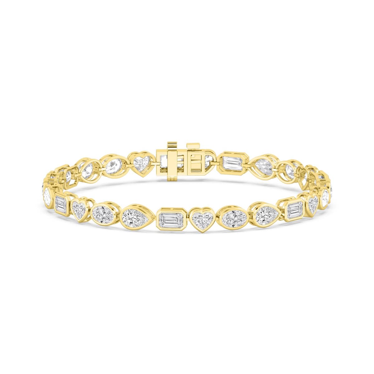 14K Yellow Gold Lab Grown Diamond BRACELET 10.46 ctw SJBR20479MS-10.25CT-7IN