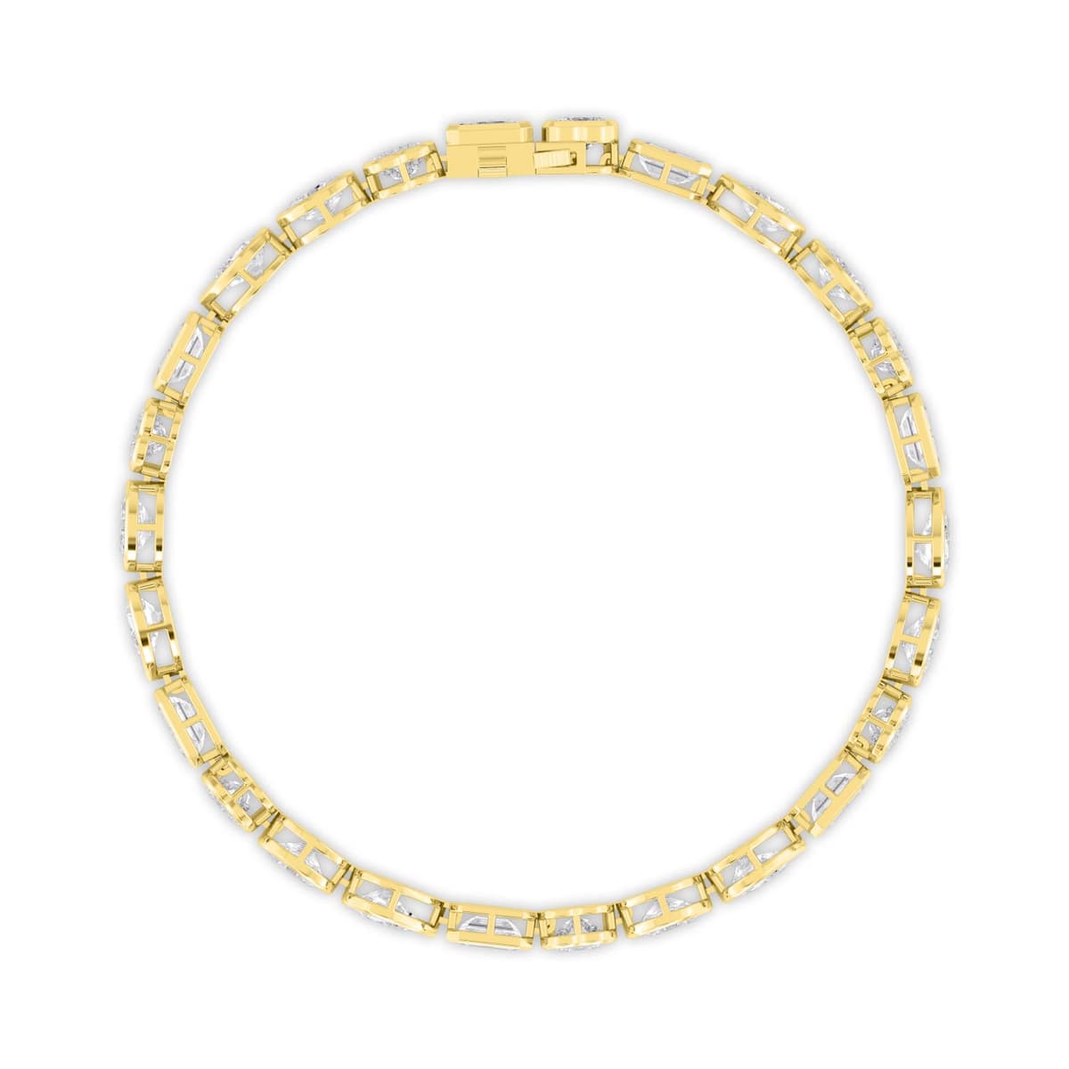 14K Yellow Gold Lab Grown Diamond BRACELET 10.46 ctw SJBR20479MS-10.25CT-7IN